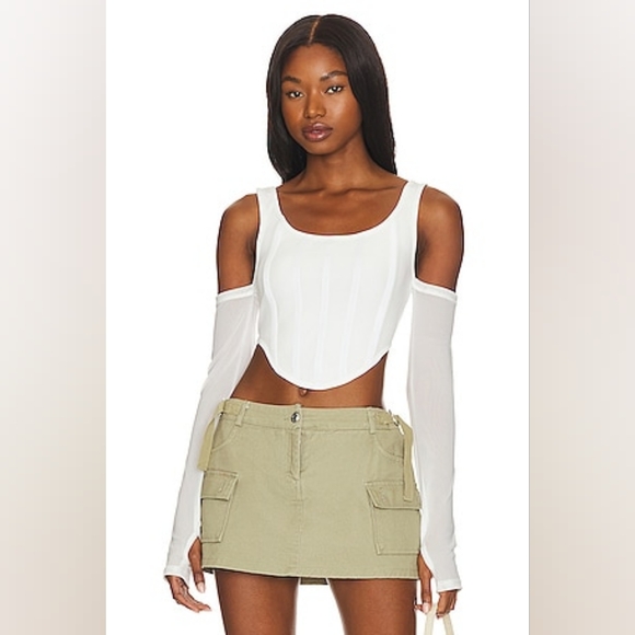 1S. NWOT BY.DYLN ARIA CORSET TOP - Picture 1 of 8